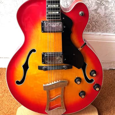 Hagstrom Jimmy (1976) - Cherry Sunburst, Excellent Condition, HSGFC, Free Worldwide Shipping ! image 1