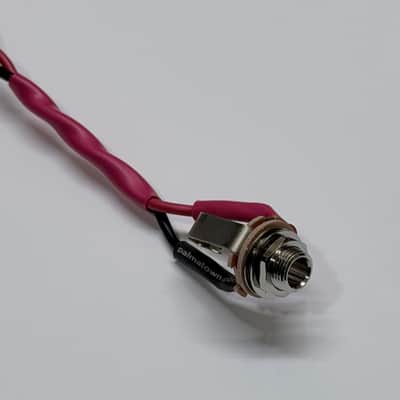 Wiring Harness for Single Cab, Vintage Style Speaker Cable, Switchcraft 1/4” Input Jack, .205” Spade Terminal (bare ends available) 18AWG Black/Red, ~2 ft, 24/30/36 inches (2/2.5/3 ft) or any other custom length image 2