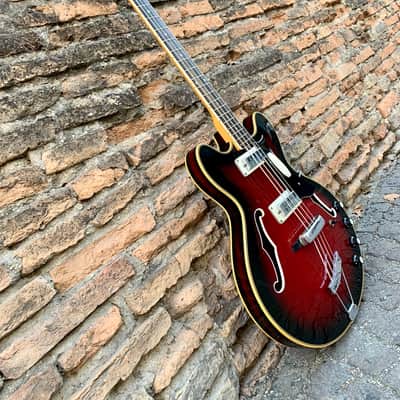 Eko Barracuda Bass Vintage 60s Made in Italy Red Sunburst image 10
