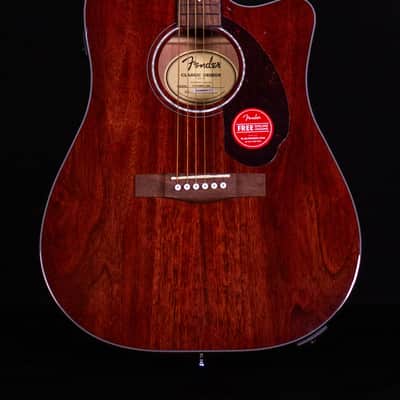 Fender CD-140SCE, Walnut FB, All-Mahogany with Case image 1