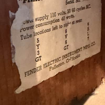 1951 Fender Princeton - TV front! image 7