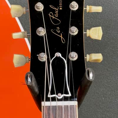 Gibson Les Paul Std. LPR-7 '57 Reissue 2012 - beautiful Custom Shop w/a Cardinal Red Top looks like Fiesta Red. image 7