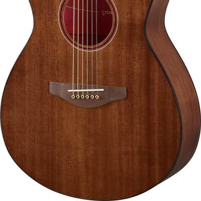 Yamaha Storia III Solid Mahogany Top Guitar - Concert Size w/ Pickup - Chocolate Brown image 2