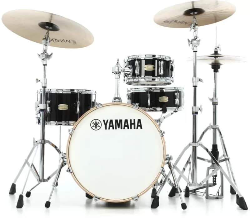 Yamaha SBP0F4H Stage Custom Hip 4-piece Shell Pack - Raven Black image 1