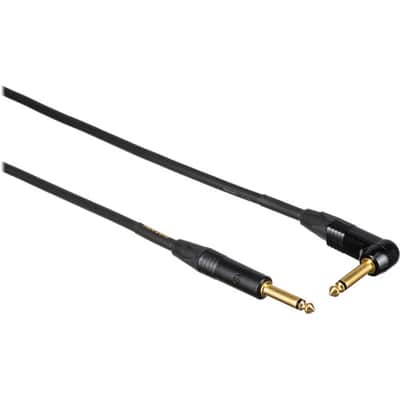 Mogami Gold Instrument Straight 1/4" Male to Right-Angle 1/4" Male Instrument Cable (3') image 5