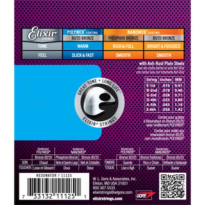 Elixir 11125 Polyweb Acoustic 16-56 - Strings image 3