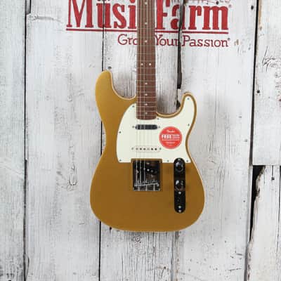 Squier Paranormal Custom Nashville Stratocaster Electric Guitar Aztec Gold image 2