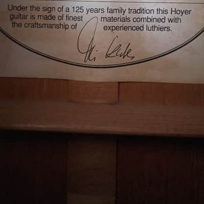 Hoyer Master Series guitar image 16