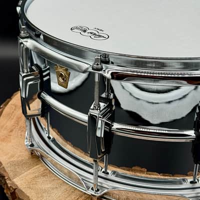 Ludwig LM402 Supraphonic 6.5x14" 10-Lug Aluminum Snare Drum - Chrome-Plated image 13