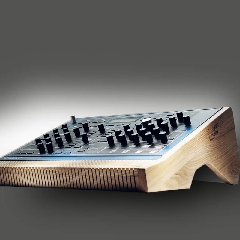 Waldorf Kyra  //  Handcrafted Synth Stand // Solid Walnut , Oak ,Oak stained black image 1