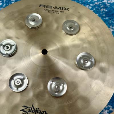 INCREDIBLY CLEAN 13” REMIX JUNGLE Hihats 850g 1066g image 2