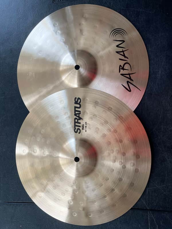Mint Sabian 14" Stratus Hi-Hats - Natural image 1