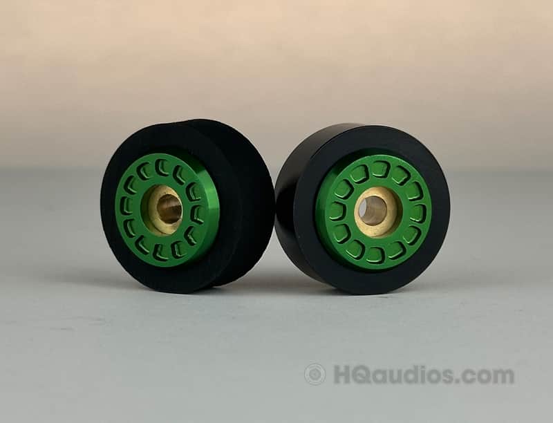 Pair of Pioneer RT-707/701 Pinch Rollers – Precision Replacement –Green–1Yr WRT image 1