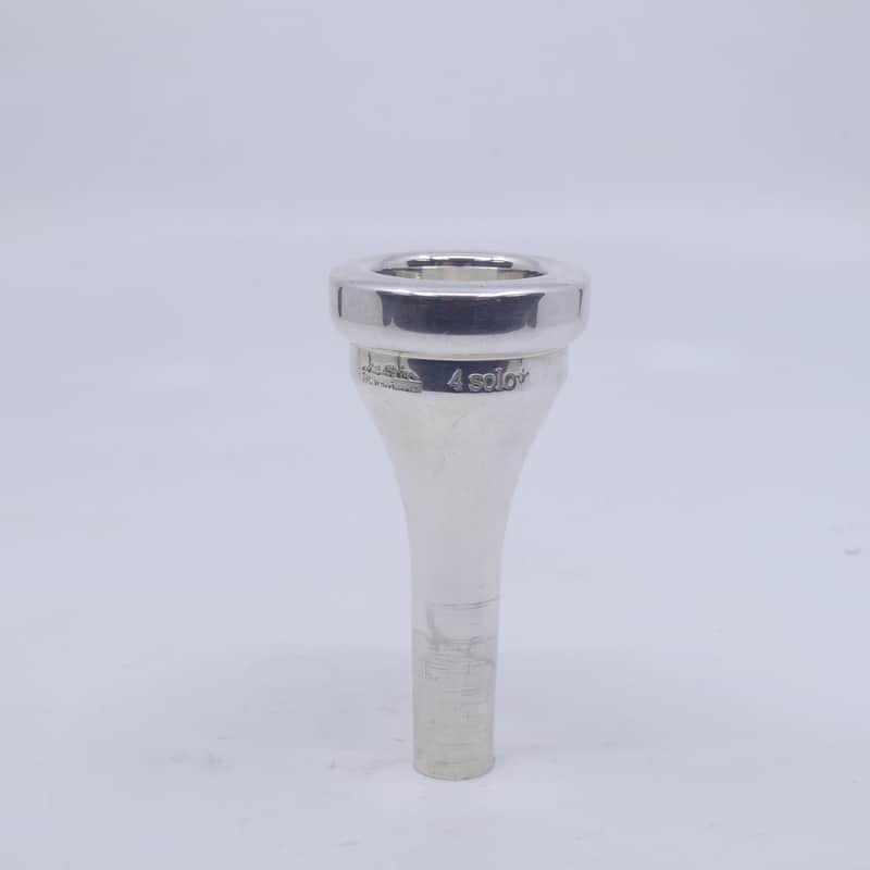 ACB 4 Solo+ Large Shank Trombone Mouthpiece - Silver image 1