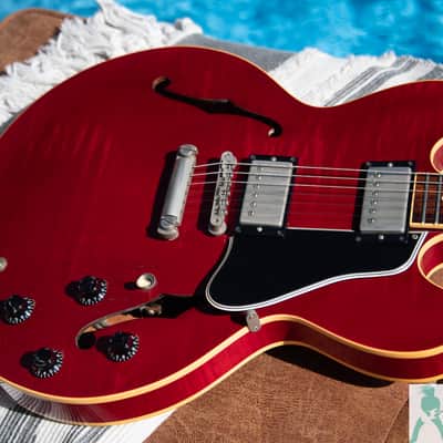 1997 Gibson (Good Wood Years) ES-335 Dot Figured - Cherry Red - Yamano Hand Picked Export - Pro Set Up! (Perfect Frets/Action/Intonation) - Tons of MOJO image 3