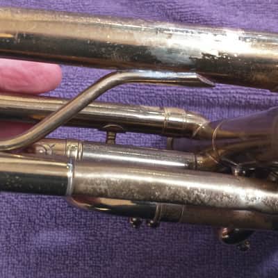 Frank Holton Collegiate cornet with rare Holton 70A mouthpiece image 10