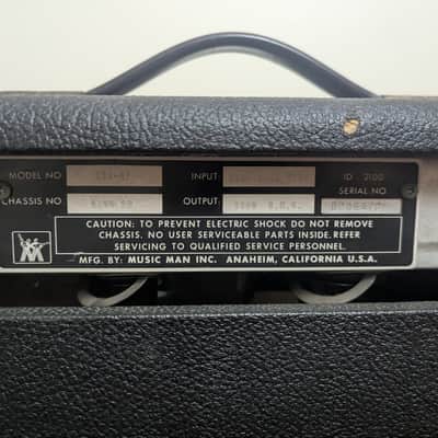Music Man Musicman 100 RP Tube Guitar Amplifier Amp Head 1978-1984 Black Tolex Phaser image 7