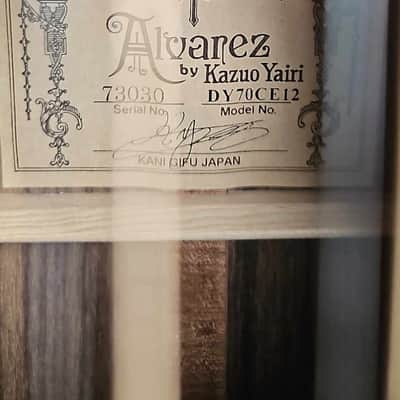 Alvarez Yairi Series DY70CE-12 2020s - Natural image 2