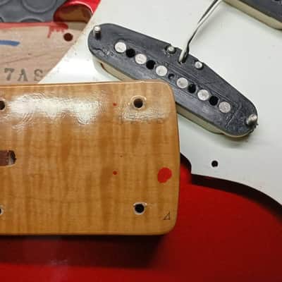 Fender Stratocaster ST-57AS 40th Anniversary - Candy Apple Red - Foto Flame (1994) image 21