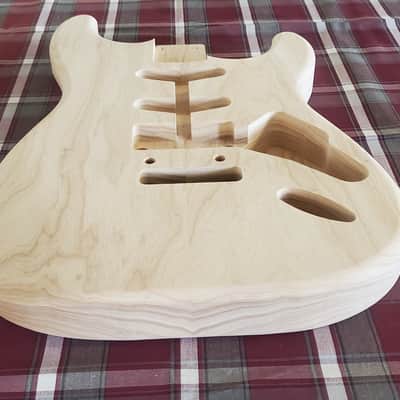 Woodtech Routing 2 pc Swamp Ash HSS Stratocaster Body - Unfinished image 3