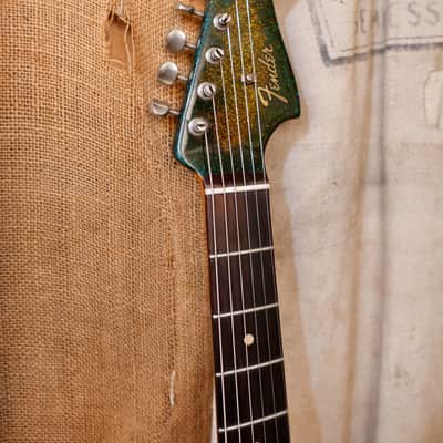 Fender Jazzmaster 1962 - Green Sparkle - Refin image 4