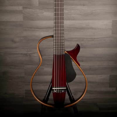 Yamaha SLG200N Silent Nylon String Crimson Red Burst image 2