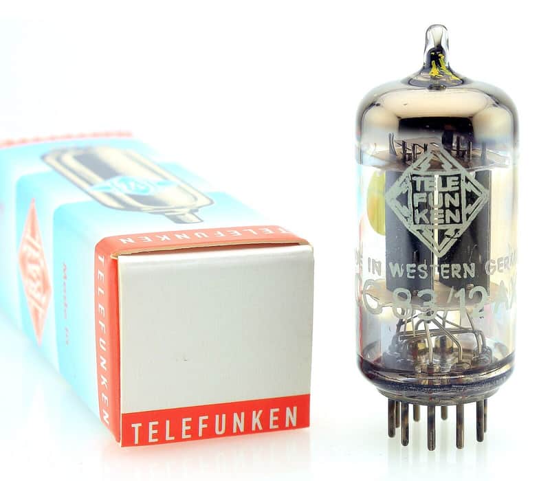1963 TELEFUNKEN ◇ ECC83 12AX7 SMOOTH PLATE VACUUM TUBE - MEDICAL/LAB GRADE #37 image 1