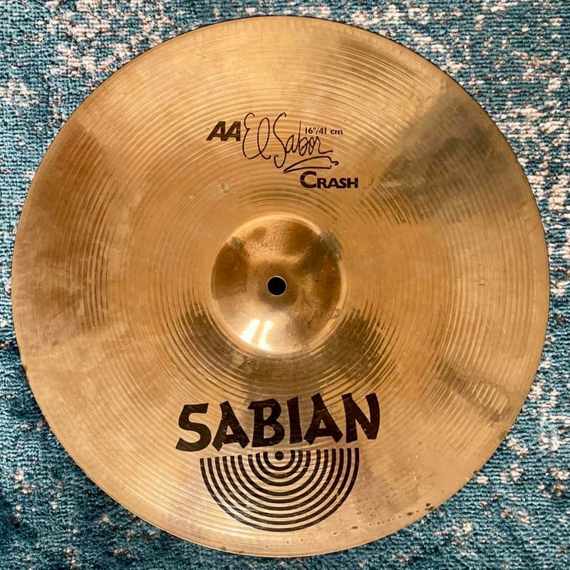 ULTRA RARE 1990s 16" Sabian AA ELSABOR Crash 995g image 1