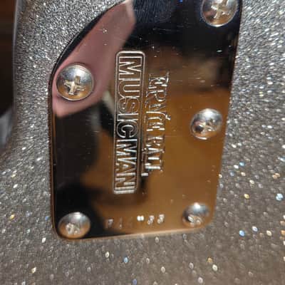 SPARKLE Ernie Ball Music Man StingRay 5 HH Maple Fretboard Silver Sparkle w/ OHSC image 18