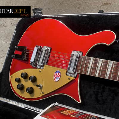 ♚UNDER THE BED♚MEGA RARE!!♚ 2013 RICKENBACKER 660-12 String♚RUBY RED METALLIC !♚7.6K TOASTERS♚360 image 4