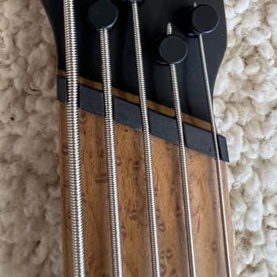 Ibanez EHB1005MSBKF Headless Multi Scale 5-String Bass - Black Flat image 5