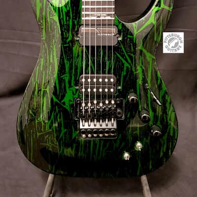 2020 Schecter C-1 FR S Silver Mountain in Toxic Venom; Comes with Gig Bag and Pro-Setup! image 1