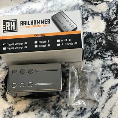 RAILHAMMER Hyper Vintage Bridge Chrome Humbucker Pickup
