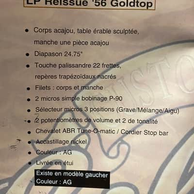 Gibson Les Paul gold top reissue 56 2004 - Gold top image 8