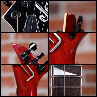 Jackson USA Custom Shop Soloist Archtop Flame Maple Top Transparent Amber 1989 w/OHSC image 12