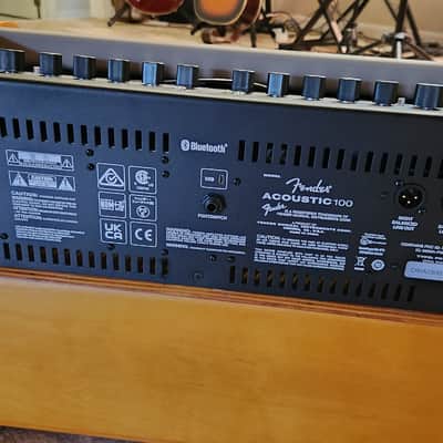 Fender Acoustic 100 2-Channel 100-Watt 1x8" Acoustic Guitar Amp w/ foot pedal - Natural Blonde image 2