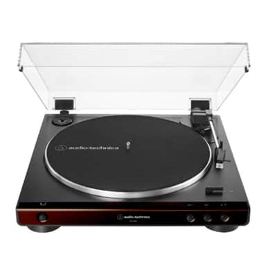 (Mint) Audio-Technica AT-LP60X Fully Automatic Belt-drive Turntable with Switchable Phono Preamp - BLACK image 4