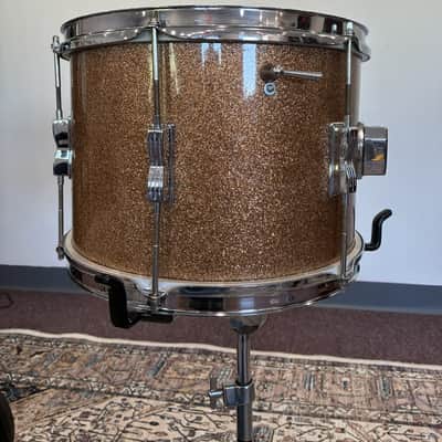 Ludwig Club Date 1960s 13x9" Tom - Champagne Sparkle (White Interior) image 4