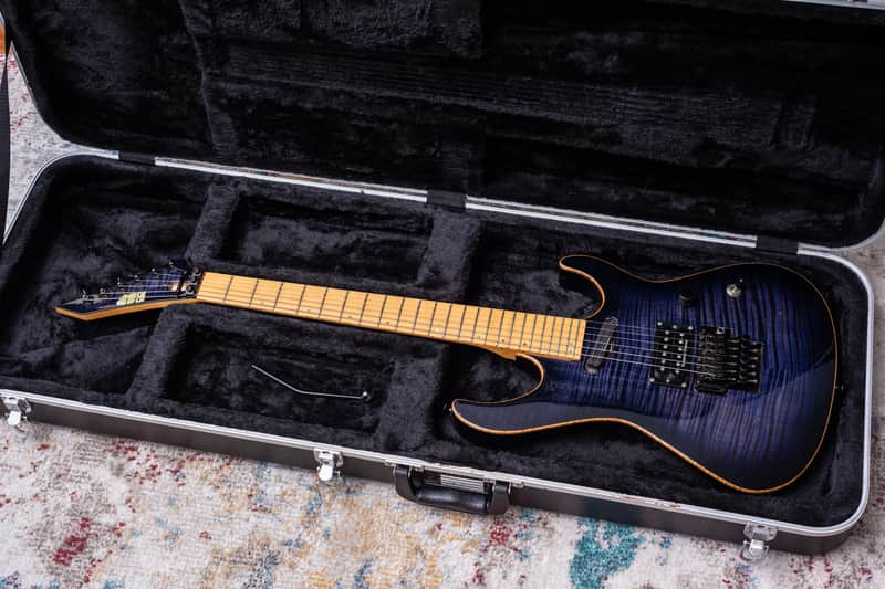 ESP Maverick Custom Shop 2000 - Transparent Purple Flamed Maple Top image 1