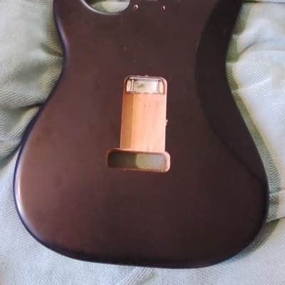Fender STRATOCASTER  Deluxe Body - Black Satin Lacquer image 2