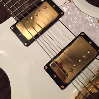 Prs Mira LTD 2008 Jet White/ Gold | Reverb