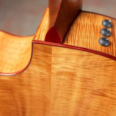 Taylor Custom Shop Master Grade Koa Grand Auditorium Acoustic/Electric Guitar with Hardshell Case - Used image 11