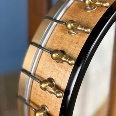 Ome Wicklow 11" 19-Fret Tenor Curly Maple Openback Banjo with Rolled Brass Ring image 11