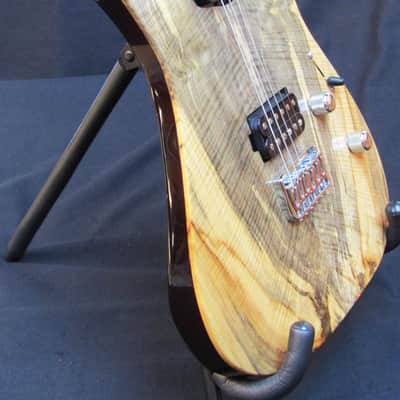 Lipe Guitars Virtuoso 2017 Natural Flame Buckeye Burl image 7