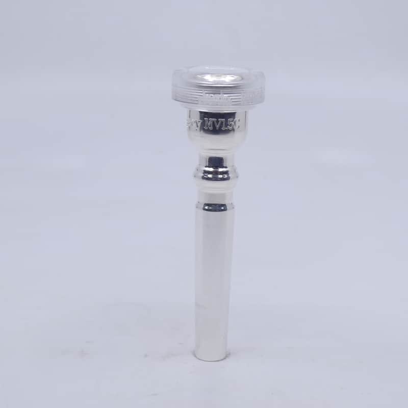 ACB MV1.5C Trumpet Mouthpiece with a Clear Acrylic Rim - Silver/Acrylic image 1