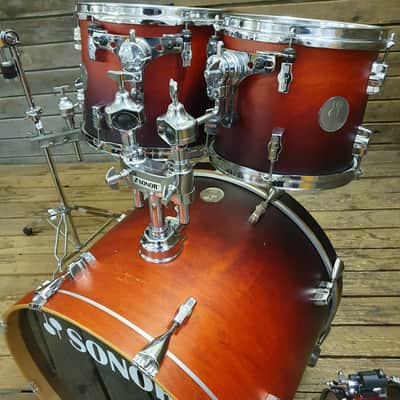 Drum Kit Sonor Force 2005 Birch, Waxed Amber Fade USED! RKSWK191222 image 2