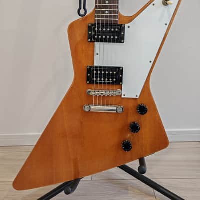 ESP Edwards Explorer early 2000's - Lawsuit Era JAPAN MIJ - Mahogany Antique Natural image 4