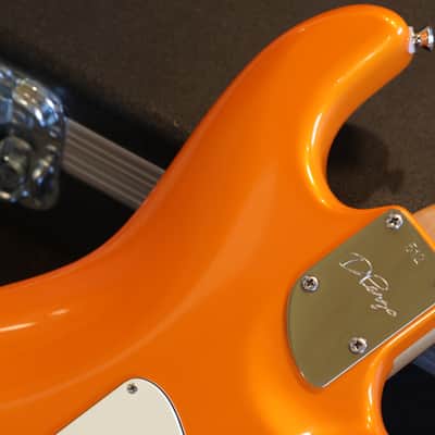 Lefty! 2019 D'Pergo Aged Vintage Classic Limited Brazillian Electric Guitar Orange + HSC image 14