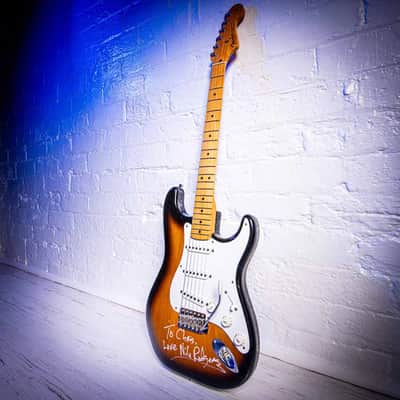 Fender 50s Reissue Stratocaster Signed by Nile Rodgers THE HITMAKER 1983 - Sunburst image 4