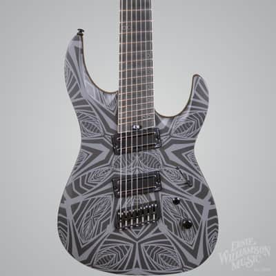 Legator Ninja 7 Floyd Rose 7-String Electric Guitar, Green Crackle